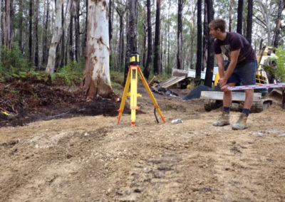 Excavation works on a Northern Rivers project site